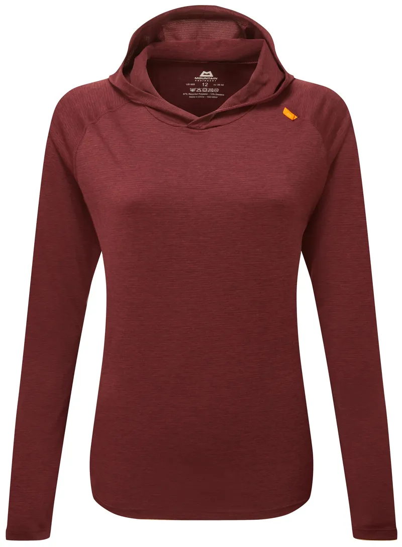 Mountain Equipment Womens Glace Hooded Top - Raisin