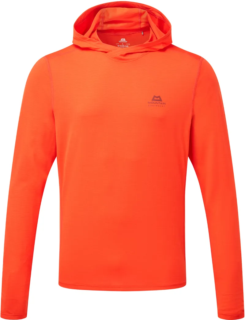 Mountain Equipment Mens Glace Hooded Top - Cardinal Orange