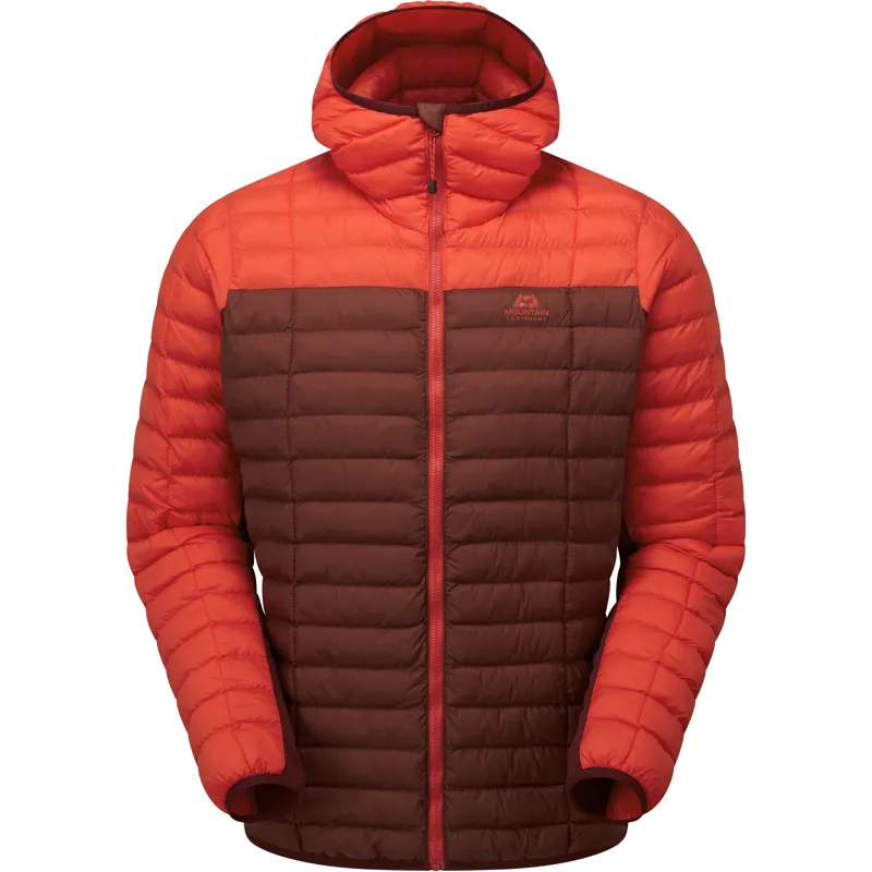 Mountain Equipment Mens Particle Hooded Jacket - Firedbrick-Cardinal