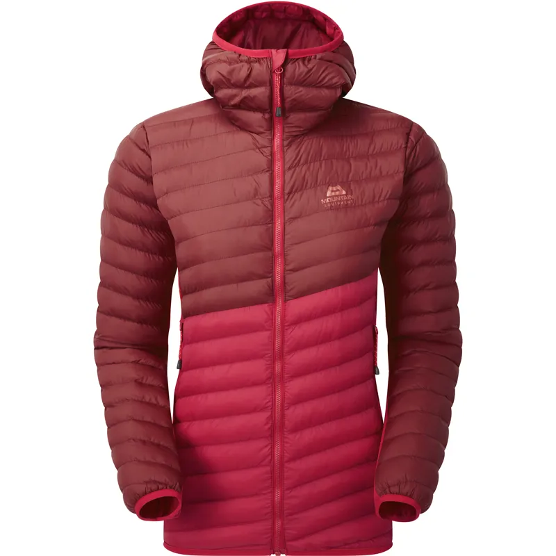 Mountain Equipment Womens Particle Hooded Jacket - Capsicum-Tibetan Red