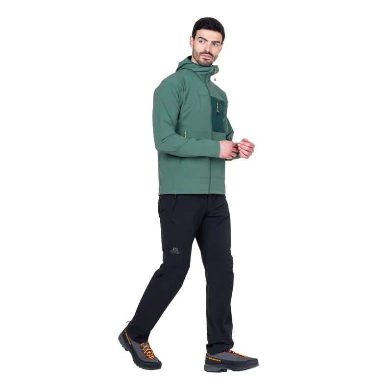 Mountain Equipment Mens Arrow Hooded Jacket - Vine-Anvil Grey-2