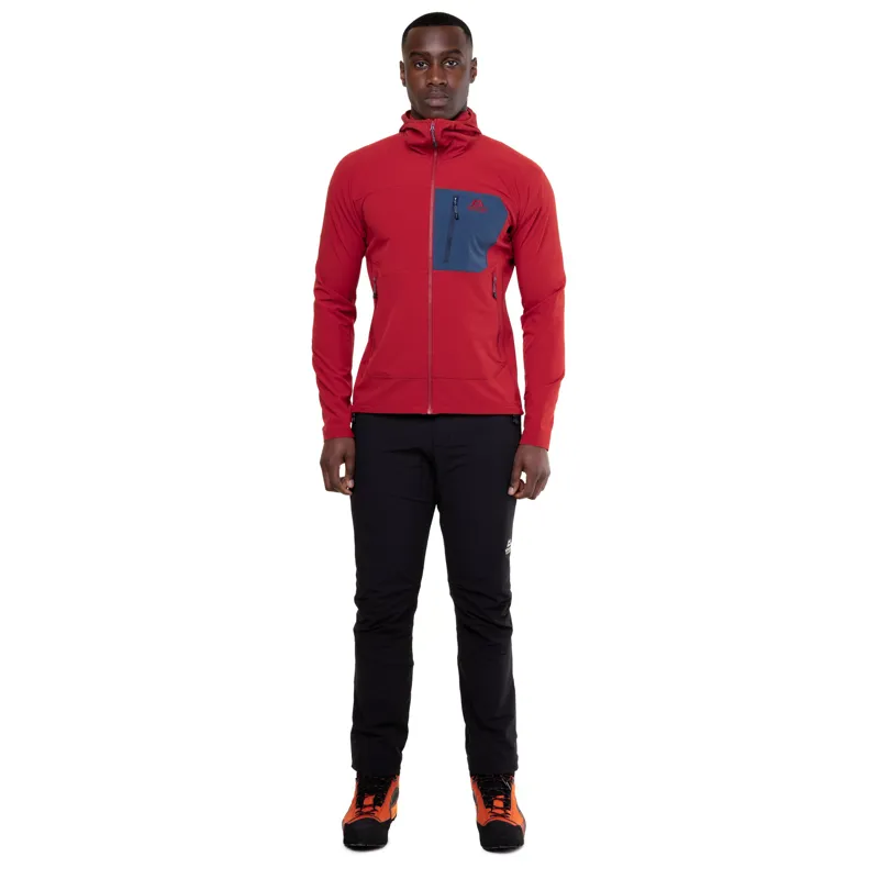 Mountain Equipment Mens Arrow Hooded Jacket - Anvil-Red Rock-1