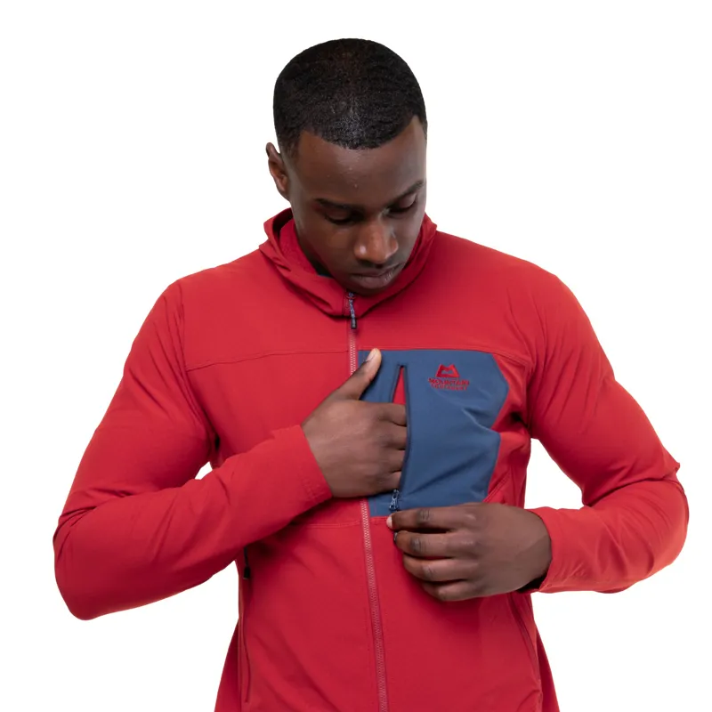 Mountain Equipment Mens Arrow Hooded Jacket - Anvil-Red Rock-4
