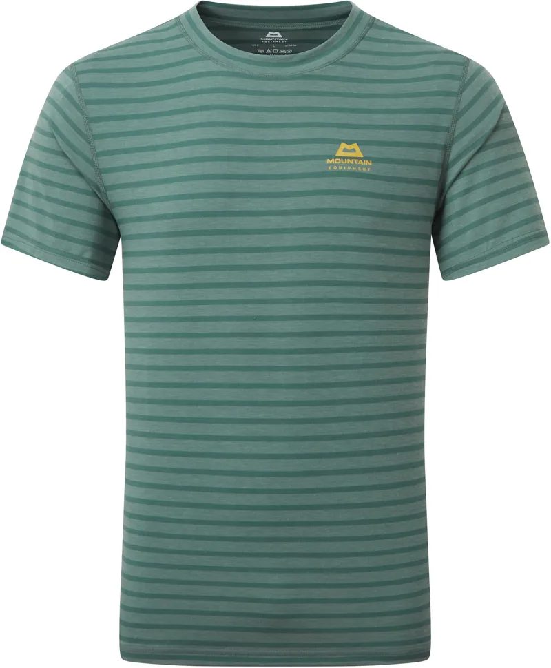 Mountain Equipment Mens Groundup Tee - Fern Stripe