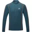 Mountain Equipment Mens Ignis Long Sleeved Zip-Tee - Majolica-Alto blue