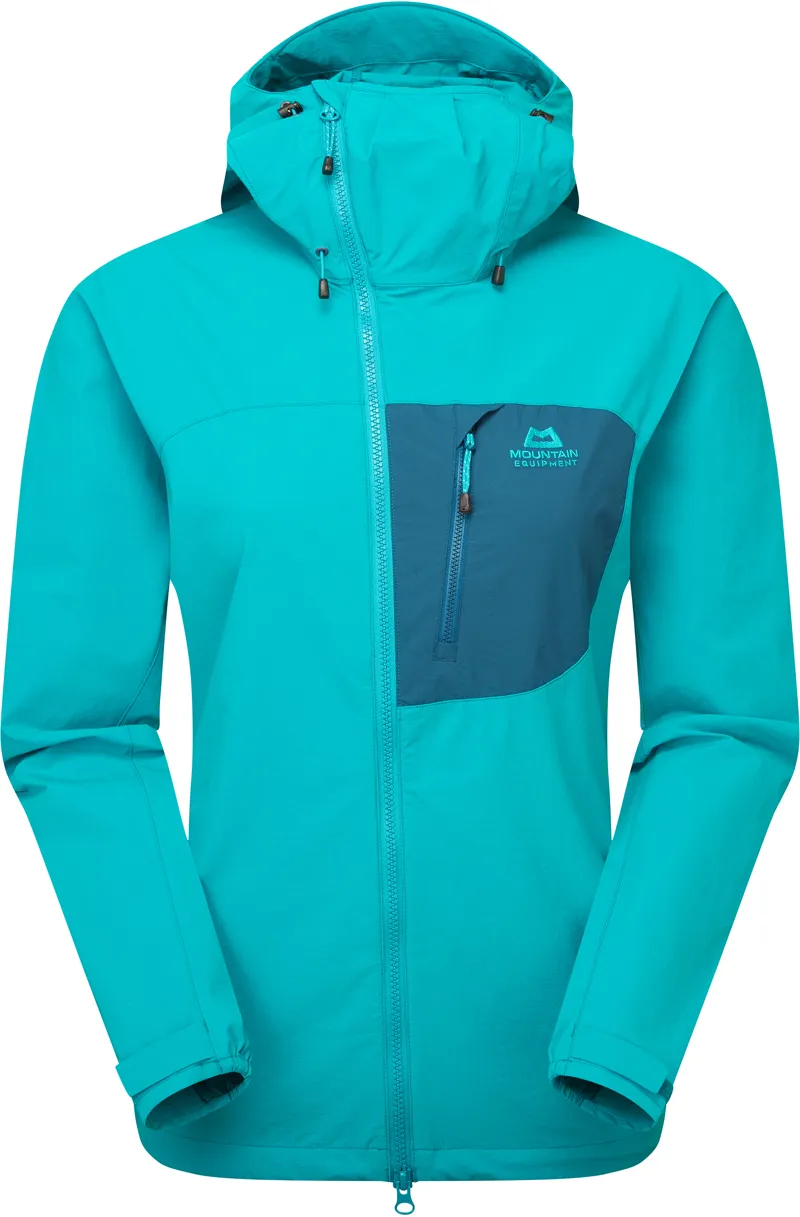Mountain Equipment Womens Squall Hooded Jacket - Topaz-Majolica