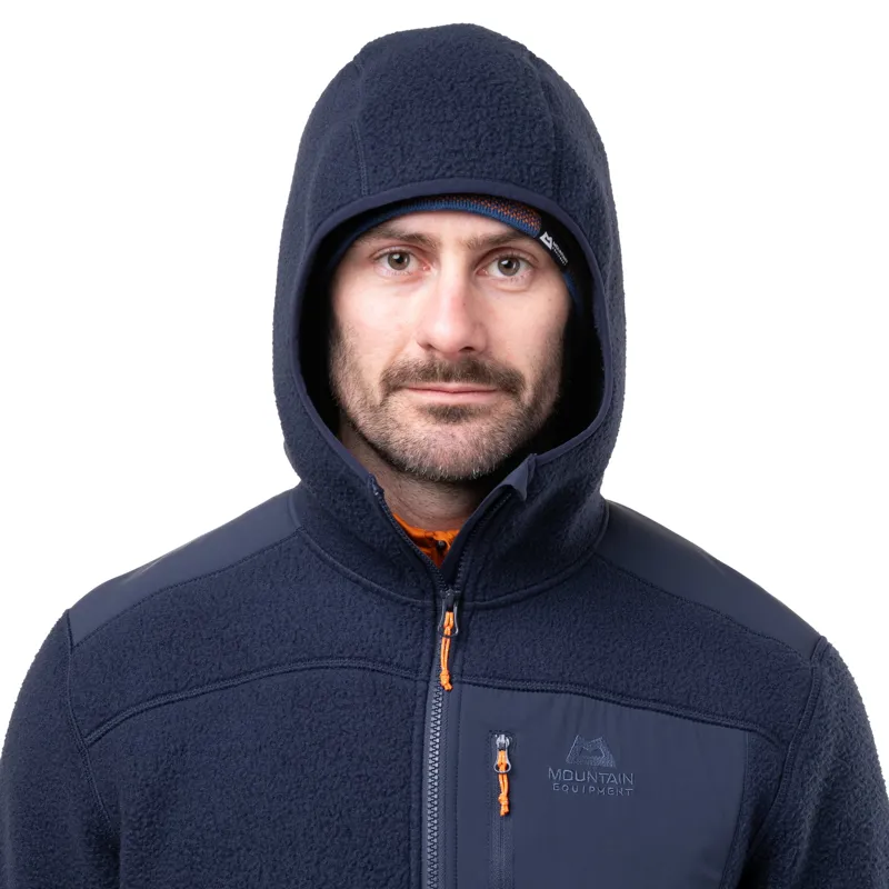 Mountain Equipment Mens Highpile Hooded Jacket - Anvil Grey-Black-8