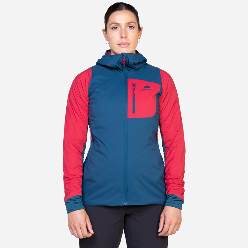 Mountain Equipment Womens Switch Pro Hooded Jacket - Majolica-Capsicum-1