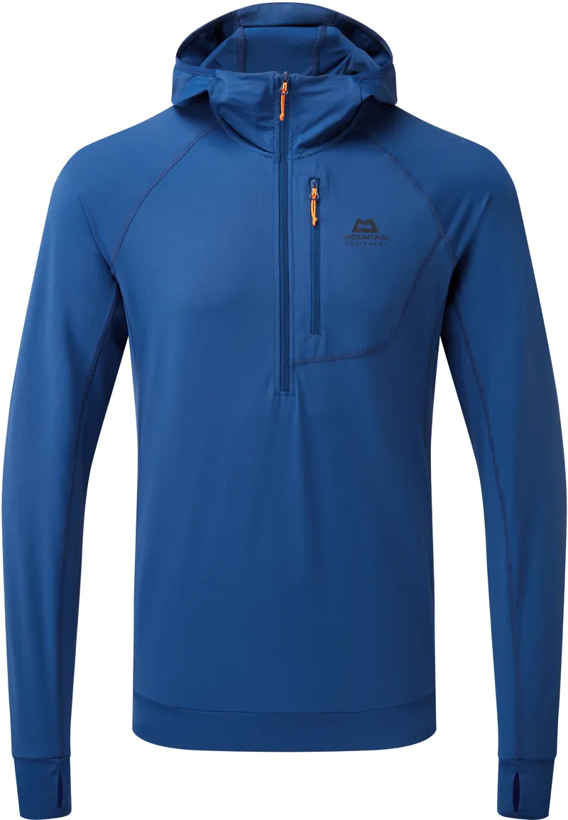 Mountain Equipment Mens Aiguille Hooded Top - Admiral Blue