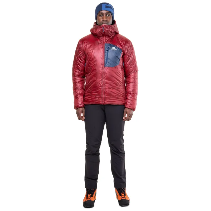 Mountain Equipment Mens Oreus Hooded Jacket - Merlot-Admiral Blue-1