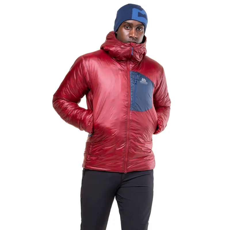 Mountain Equipment Mens Oreus Hooded Jacket - Merlot-Admiral Blue-4