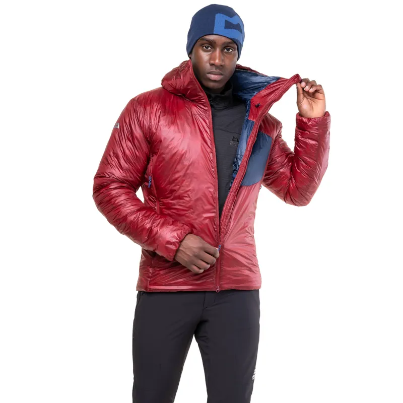 Mountain Equipment Mens Oreus Hooded Jacket - Merlot-Admiral Blue-6