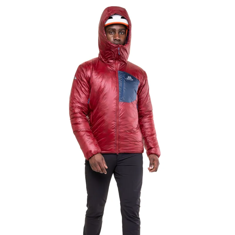 Mountain Equipment Mens Oreus Hooded Jacket - Merlot-Admiral Blue-2