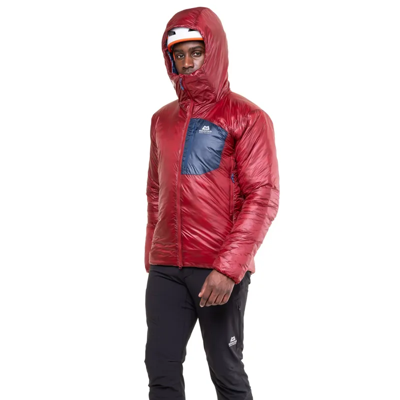 Mountain Equipment Mens Oreus Hooded Jacket - Merlot-Admiral Blue-3