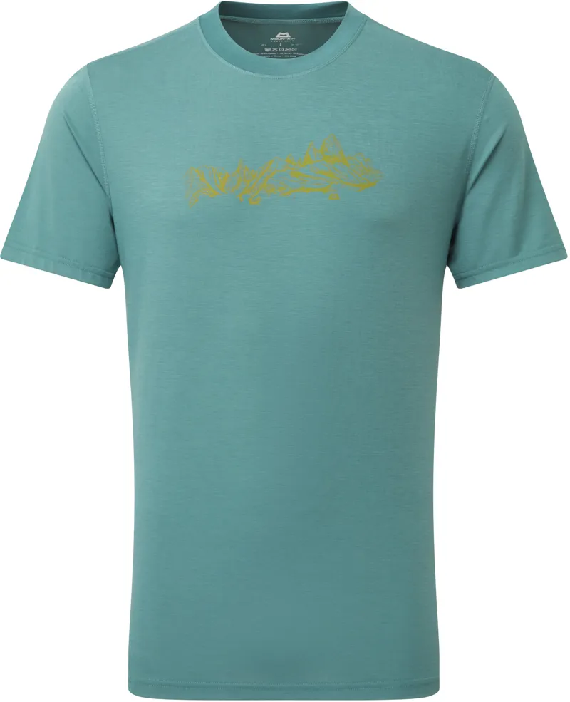 Mountain Equipment Mens Groundup Skyline Tee - Fern