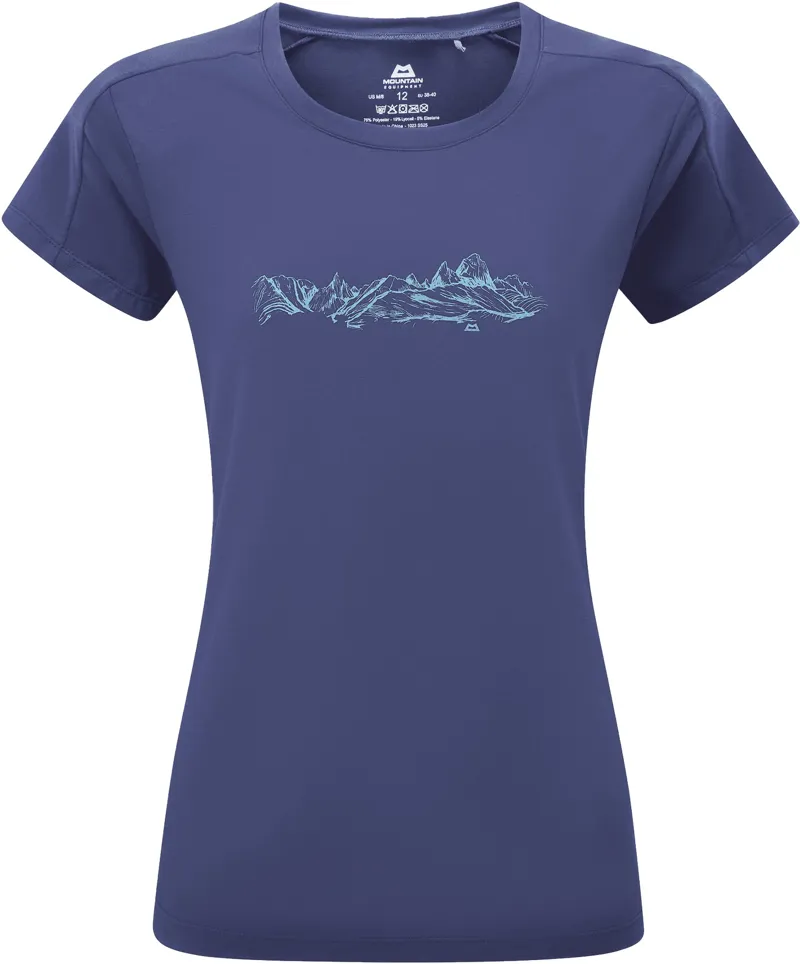 Mountain Equipment Womens Headpoint Skyline Tee - Amethyst