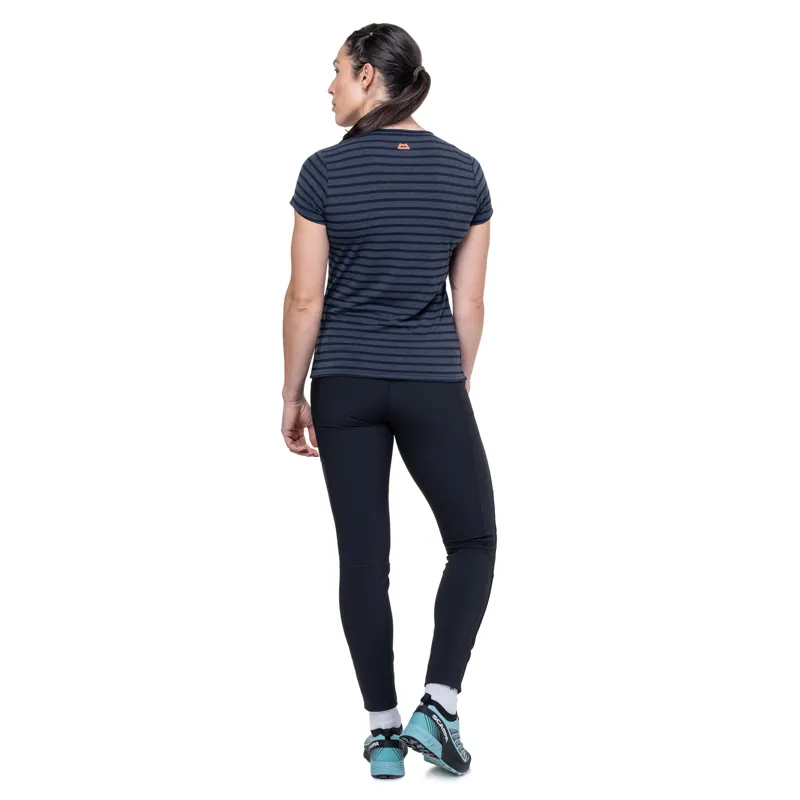 Mountain Equipment Womens Groundup Stripe Tee - Cosmos Stripe-5