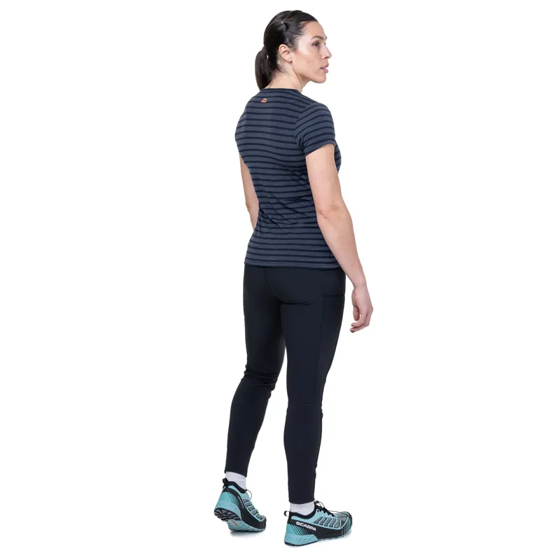 Mountain Equipment Womens Groundup Stripe Tee - Cosmos Stripe-6