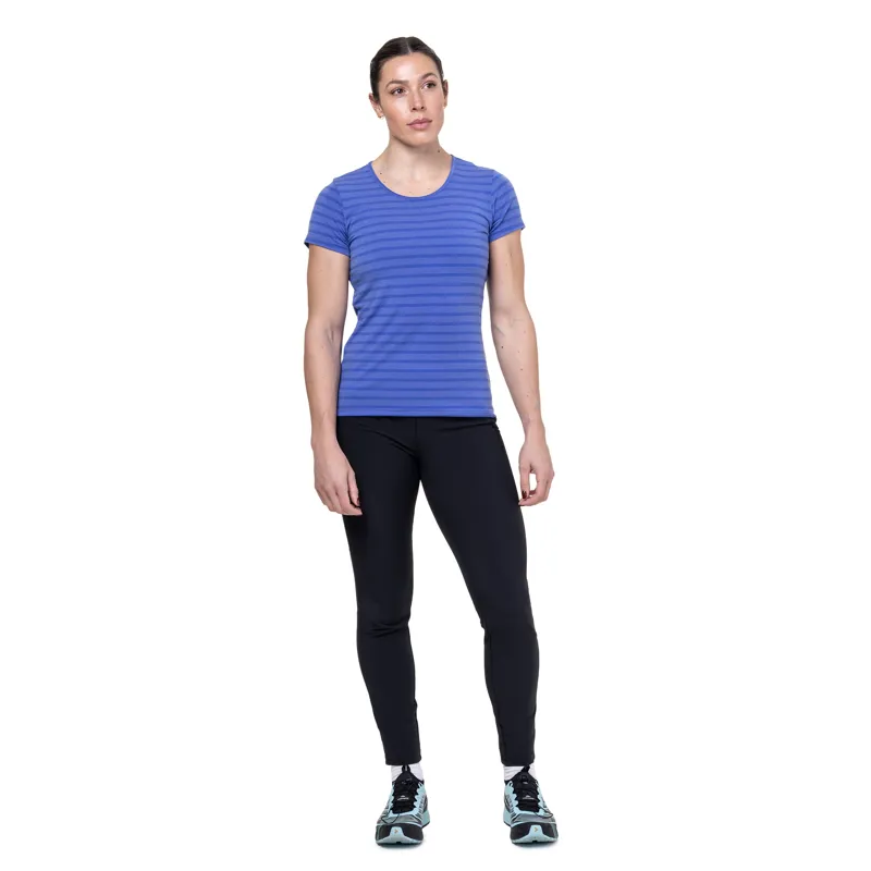 Mountain Equipment Womens Groundup Stripe Tee - Vivid Stripe-1