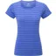Mountain Equipment Womens Groundup Stripe Tee - Vivid Stripe