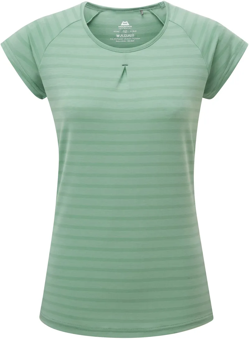 Mountain Equipment Womens Equinox Tee - Lichen Stripe
