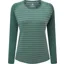 Mountain Equipment Womens Redline Long Sleeved Tee - Fern Stripe-Fern