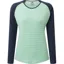 Mountain Equipment Womens Redline Long Sleeved Tee - Lichen Stripe-Cosmos
