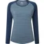 Mountain Equipment Womens Redline Long Sleeved Tee - Bluefin Stripe-Denim