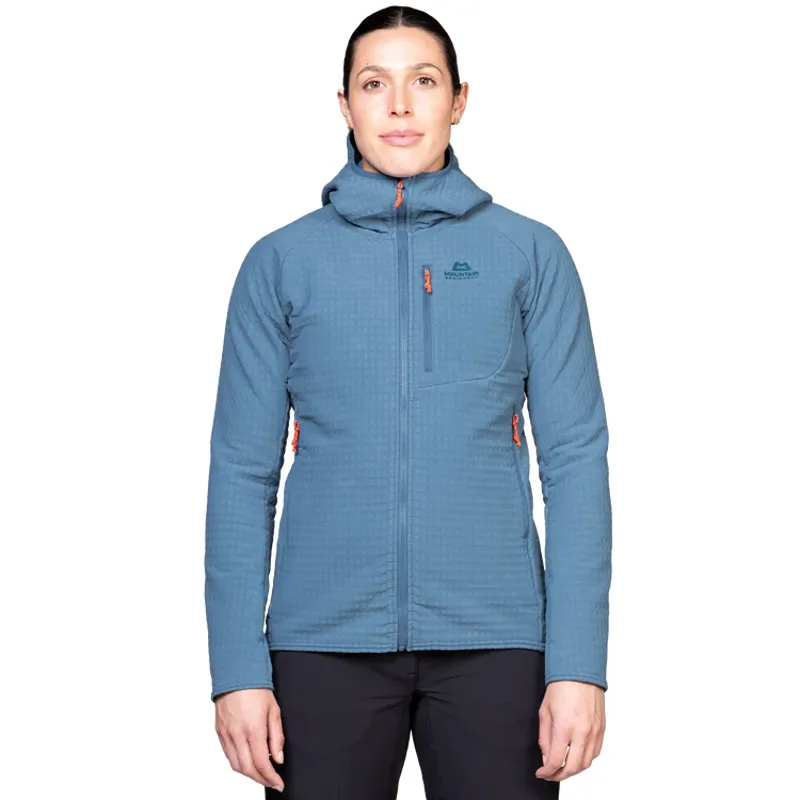 Mountain Equipment Womens Shroud Hooded Jacket - Stellar Blue-1