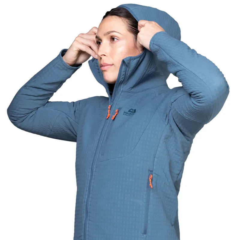 Mountain Equipment Womens Shroud Hooded Jacket - Stellar Blue-6