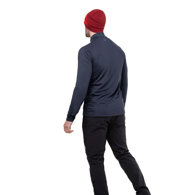 Mountain Equipment Mens Cerrig Long Sleeved Zip-Tee - Rust-7