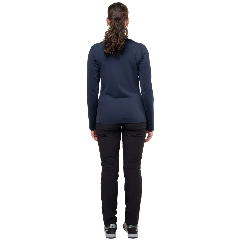 Mountain Equipment Womens Cerrig Long Sleeved Zip-Tee - Cosmos-3
