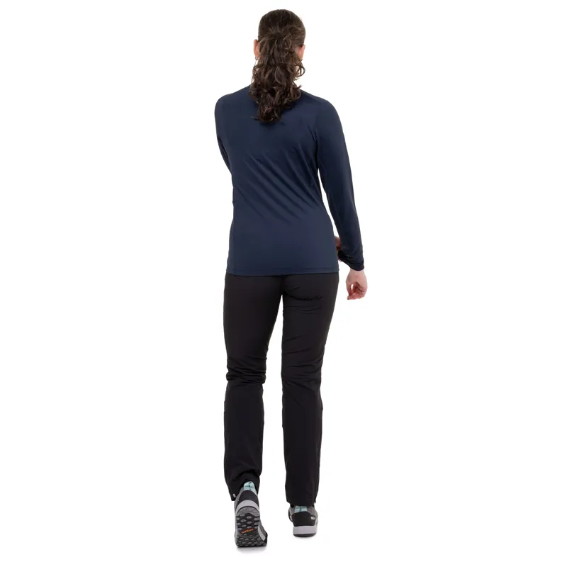 Mountain Equipment Womens Cerrig Long Sleeved Zip-Tee - Stellar Blue-5