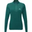 Mountain Equipment Womens Cerrig Long Sleeved Zip-Tee - Deep Teal