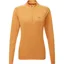 Mountain Equipment Womens Cerrig Long Sleeved Zip-Tee - Butterscotch