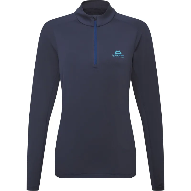 Mountain Equipment Womens Cerrig Long Sleeved Zip-Tee - Cosmos