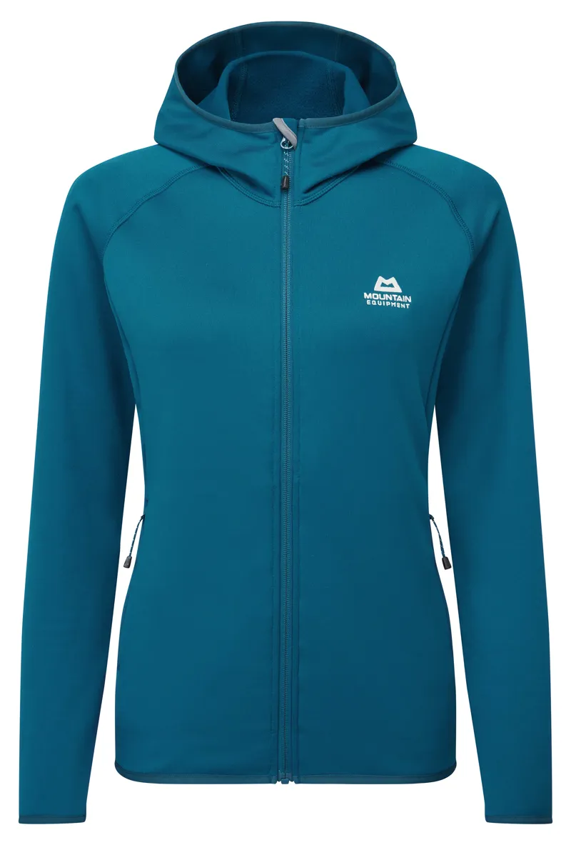 Mountain Equipment Womens Powerstretch Hooded Jacket - Nautilus