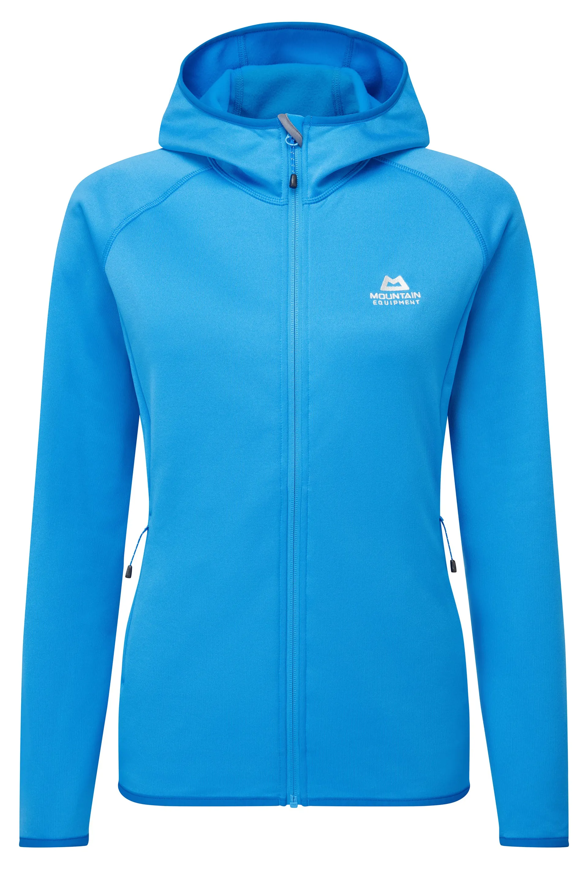 Mountain Equipment Womens Powerstretch Hooded Jacket Pacific Blue