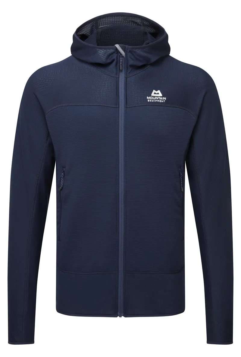 Mountain Equipment Mens Power Grid Hooded Jacket - Cosmos