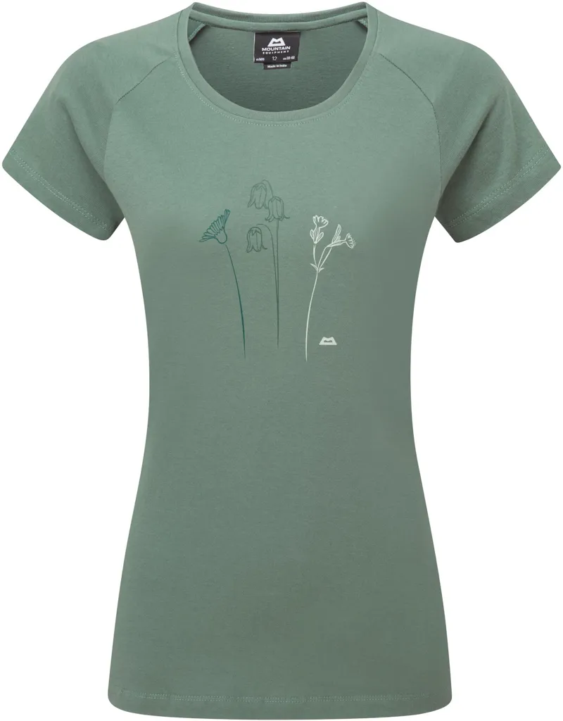 Mountain Equipment Womens Mountain Flower Tee - Sage