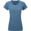 Mountain Equipment Womens Mountain Flower Tee - Stellar Blue