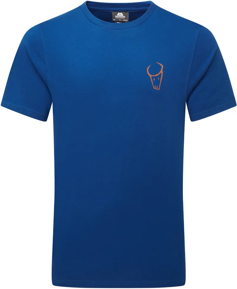 Mountain Equipment Mens Yorik On Wire Tee - Admiral Blue