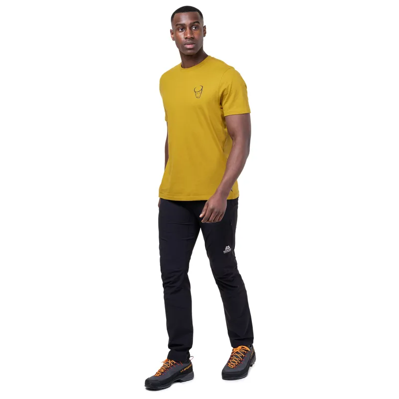 Mountain Equipment Mens Yorik On Wire Tee - Olive Oil-2