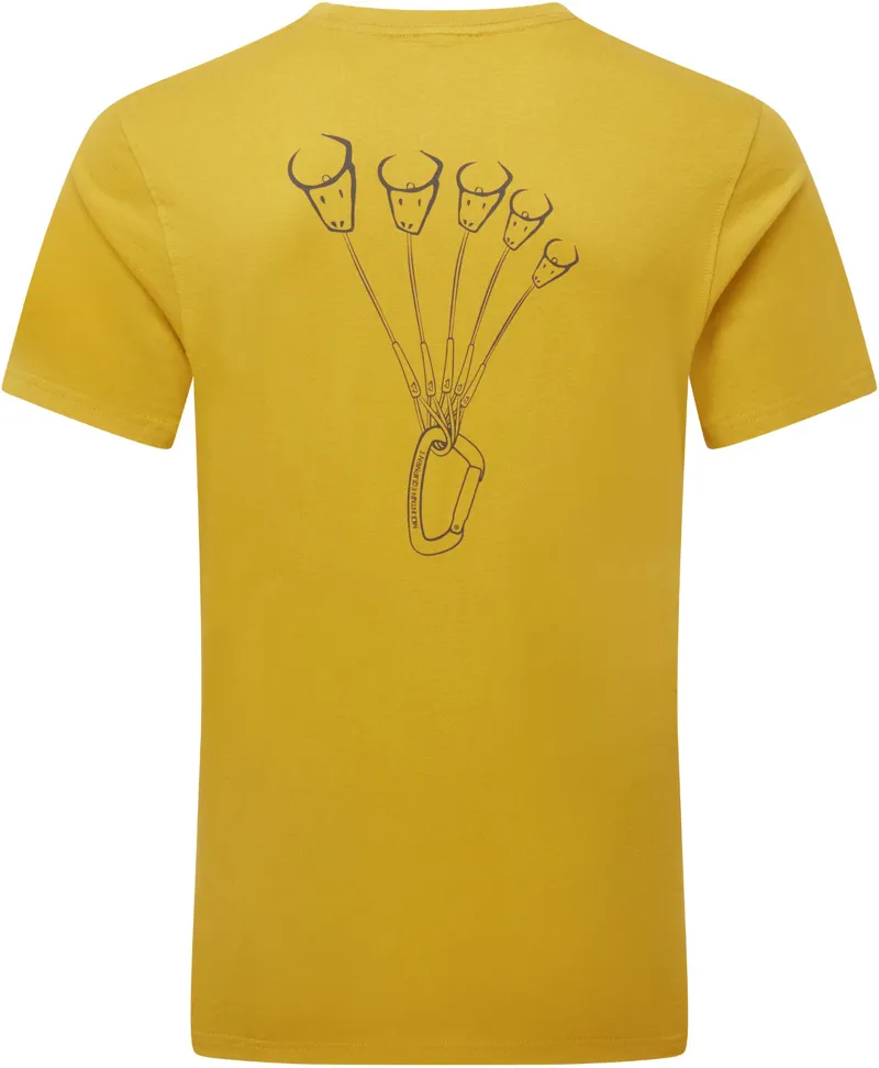 Mountain Equipment Mens Yorik On Wire Tee - Olive Oil-1