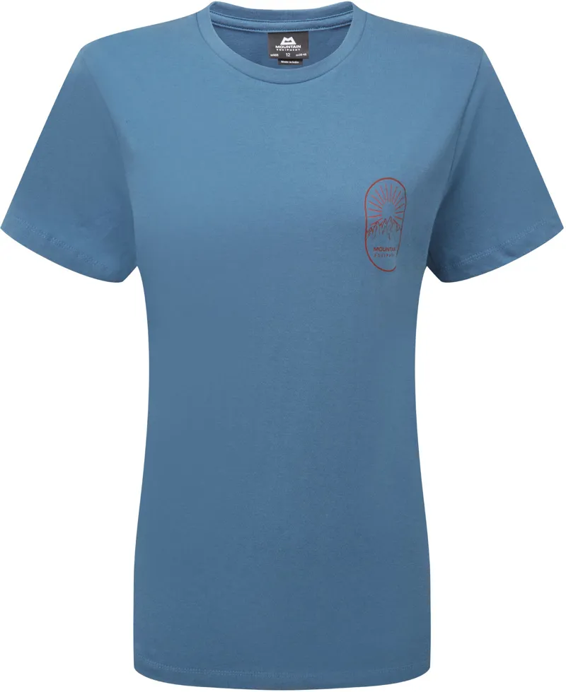 Mountain Equipment Womens Alpenglow Tee - Stellar Blue