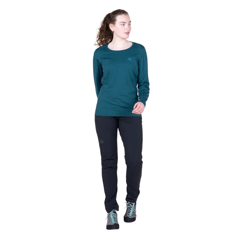 Mountain Equipment Womens Tempi Long Sleeved Tee - Majolica Blue-1