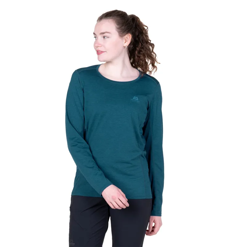 Mountain Equipment Womens Tempi Long Sleeved Tee - Majolica Blue-2