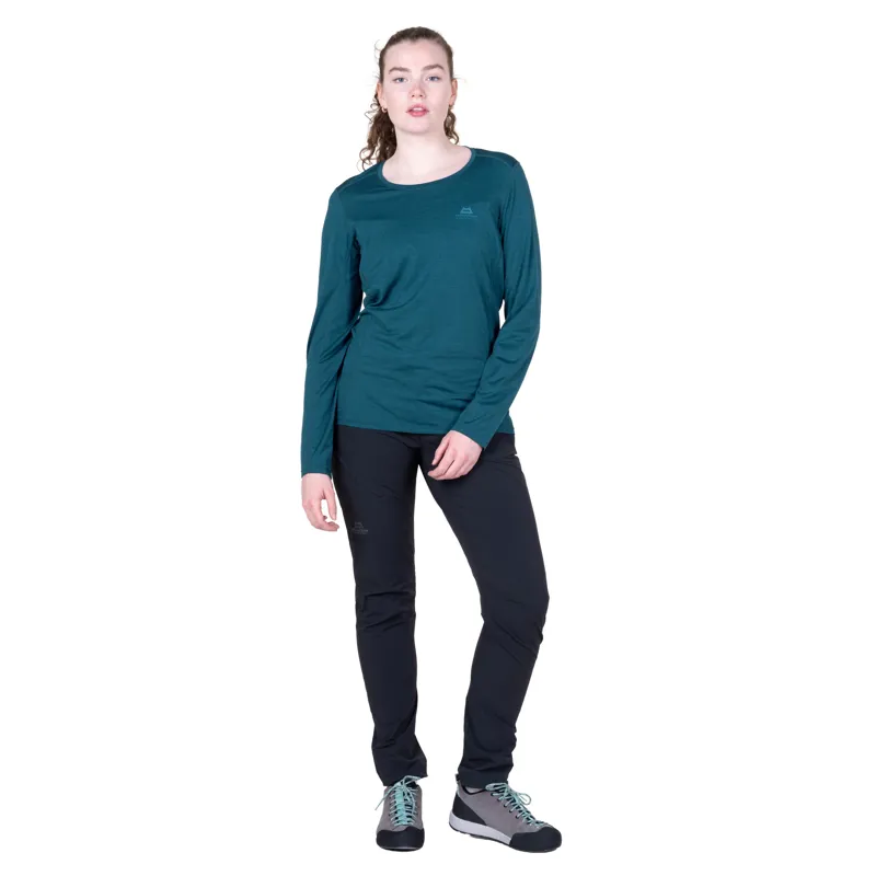 Mountain Equipment Womens Tempi Long Sleeved Tee - Majolica Blue-3