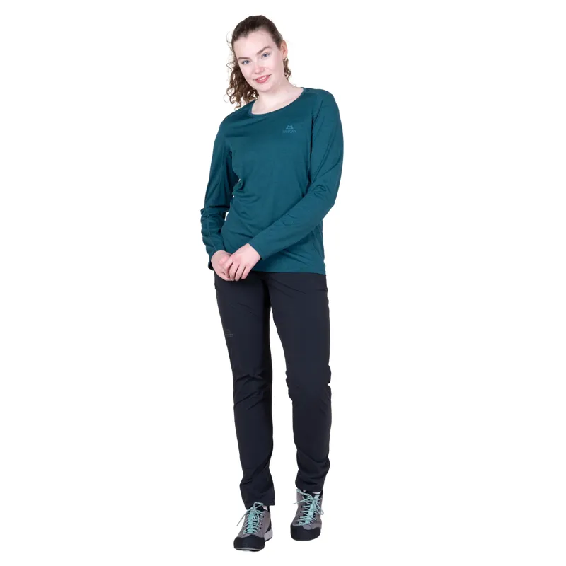 Mountain Equipment Womens Tempi Long Sleeved Tee - Majolica Blue-4