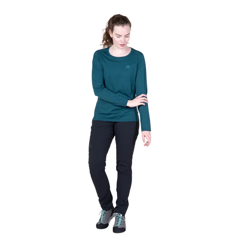Mountain Equipment Womens Tempi Long Sleeved Tee - Majolica Blue-5
